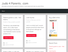 Tablet Screenshot of judo4parents.com